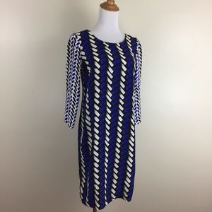 NIEVES LAVI New York 100% Silk Printed Dress